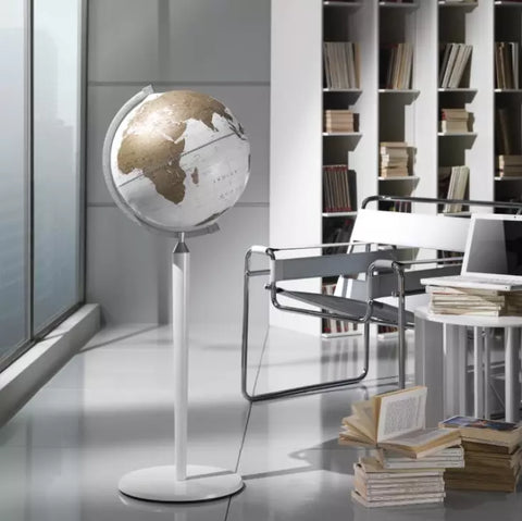 MAPPAMONDO VASCO DE GAMA BIANCO/ORO DIAM 40 CM ZOFFOLI WHITE