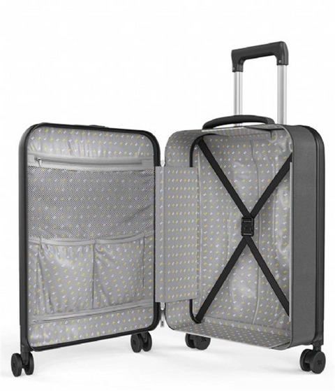 TROLLEY FLEX SPINNER CABIN SIZE 21 BLACK 4 RUOTE ROLLINK