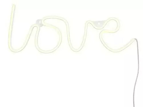 NEON-LED-LAMPE GINGA 34*14 CM LOVE WEISS