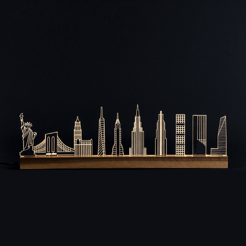 SKYLIGHT SBAM LED 43X16X3 NEW YORK TRANSPARENT