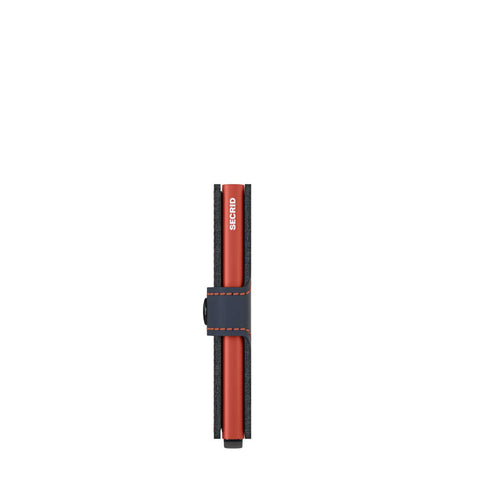 MINIWALLET SECRID MATTE NIGHTBLUE & ORANGE