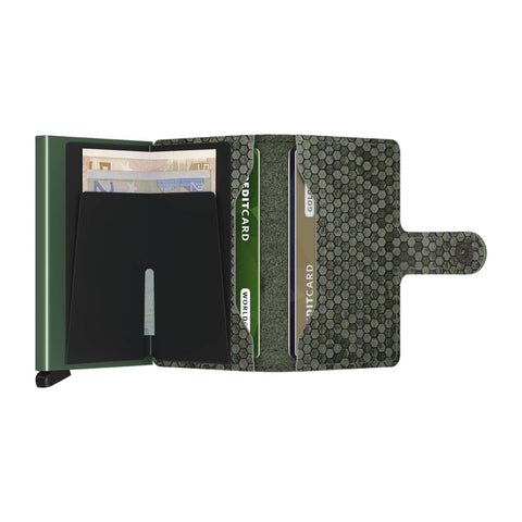 MINIWALLET SECRID HEXAGON GREEN