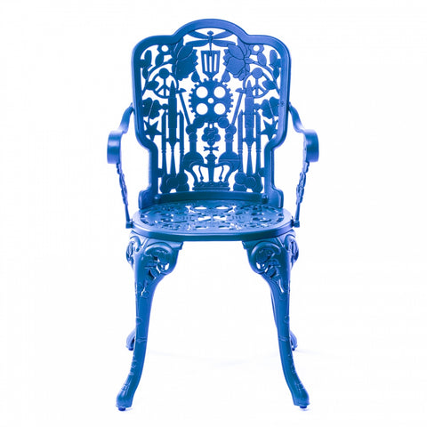 INDUSTRY COLLECTION ALUMINIUM-SESSEL 52 X 55CM HIMMELBLAU SELETTI BLUE