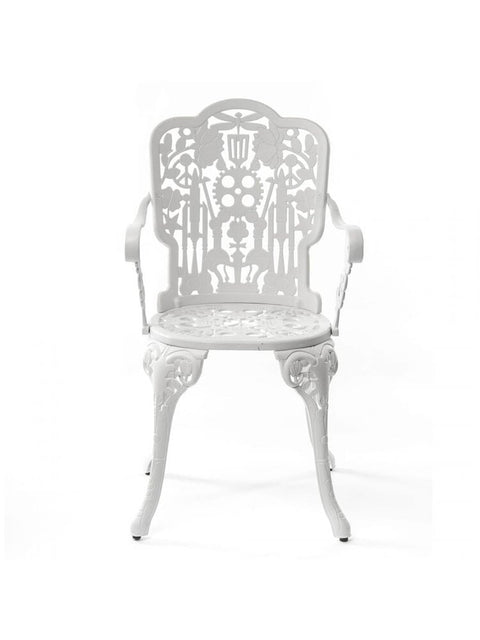POLTRONCINA IN ALLUMINIO INDUSTRY COLLECTION 52 X 55CM SELETTI WHITE