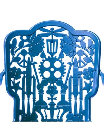 INDUSTRY COLLECTION ALUMINIUM-SESSEL 52 X 55CM HIMMELBLAU SELETTI BLUE
