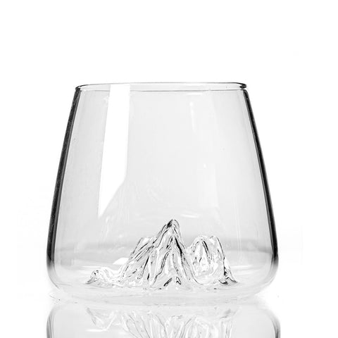 SET 2 BICCHIERI TOPOGRAPHIC 3CIME/MONTEROSA TOPO-TCMR ALASKAN MAKER TRANSPARENT