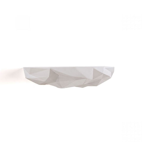 MENSOLA IN RESINA SPACE ROCK DIESEL LIVING SELETTI WHITE