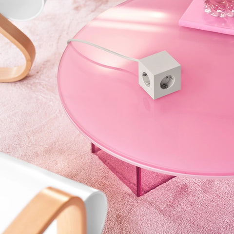 PRESA SQUARE 1 USB C 1.8 METER OPAL WHITE AVOLT