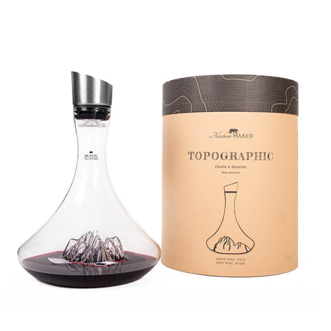 DECANTER TOPOGRAPHIC M. ROSA ART. TOPO-C-MR ALASKAN MAKER