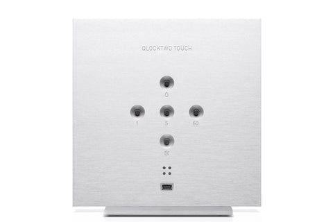 QLOCKTWO TOUCH 13,5X13,5 CM WEISS
