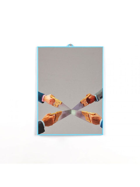 SPECCHIO TOILETPAPER CM. 22,5X29,5 SAWS ART. 17117 SELETTI BLUE