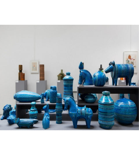POSACENERE ALDO LONDI RIMINI BLU ART. ZZ999-106 BITOSSI CERAMICHE BLUE
