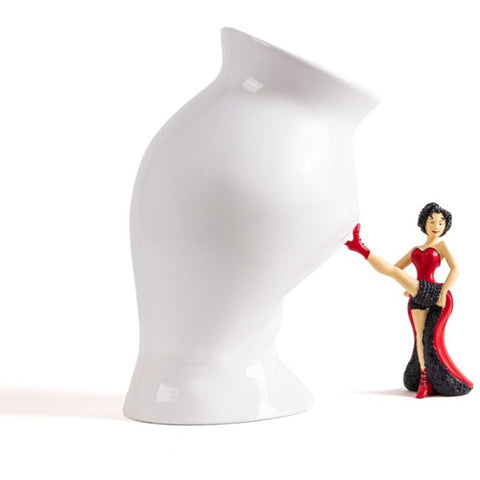 Vase mit Harzstatue „Circus Lucy“, 28 x 17,5 x 28,5 cm, Seletti, Art. 09927