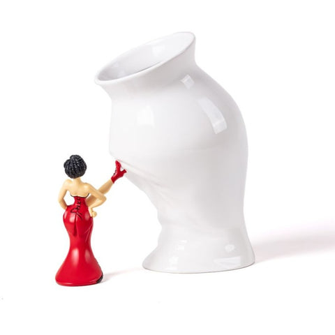 Vase mit Harzstatue „Circus Lucy“, 28 x 17,5 x 28,5 cm, Seletti, Art. 09927