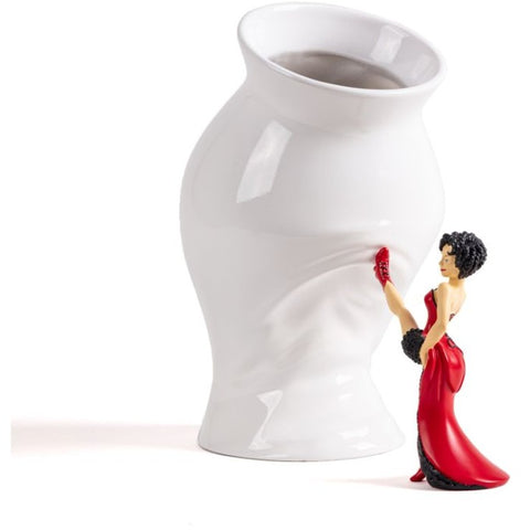 Vase mit Harzstatue „Circus Lucy“, 28 x 17,5 x 28,5 cm, Seletti, Art. 09927