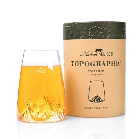 BICCHIERE LONG DRINK TOPOGRAPHIC MONTE EVEREST ART. TOPO-VD-E ALASKAN MAKER