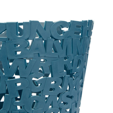 BALVI BLAUER BUCHSTABEN-ABFALLPAPIERKORB