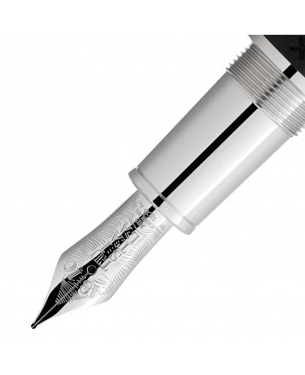 Montblanc Hommage Füllfederhalter Robert Lous Stevens 129417 M Spitze