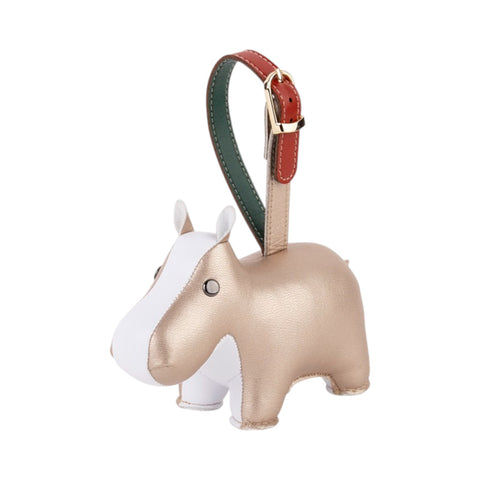 PORTACHIAVI HIPPO PEARL GOLD ZUNY