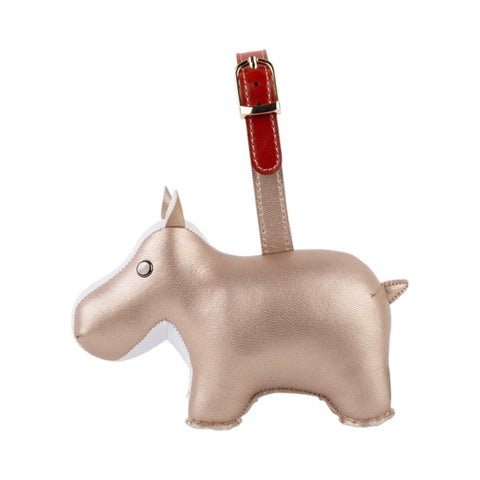 PORTACHIAVI HIPPO PEARL GOLD ZUNY