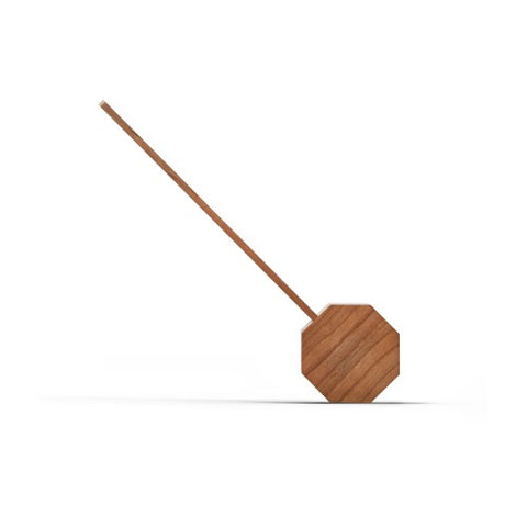 GINGKO OCTAGON ONE PLUS DESK LIGHT ALARM CLOCK BROWN