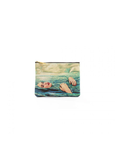 "SELETTI FEDERMÄPPCHEN AUS PU-TOILETTENPAPIER 21,5X15,5 SEA GIRL ART 02537"