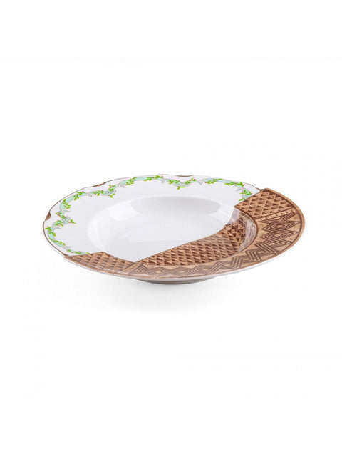 PIATTO FONDO PORCELLANA SELETTI HYBRID MALAO ART 09133