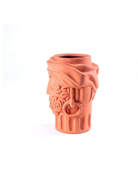 TERRAKOTTA-VASE SELETTI MAN 25X23 H33 ART 11506