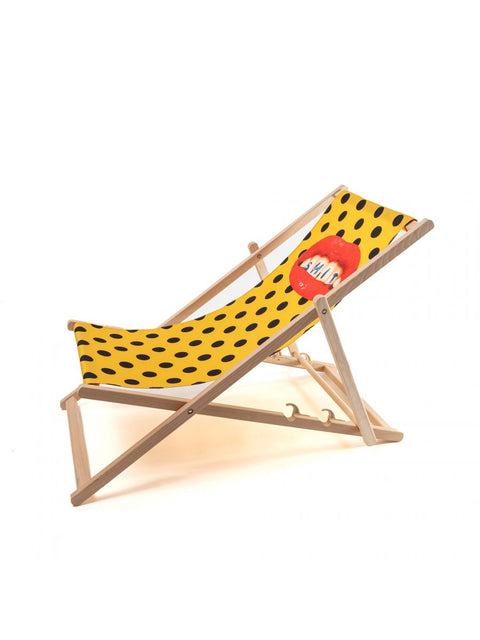 SELETTI TOILETPAPER SHIT FOLDING DECK CHAIR ART 16683