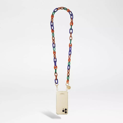 LACOQUEFRANCAISE KETTE ALMA VIOLETT UND ORANGE ART LE313072