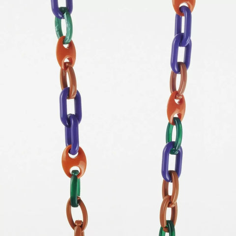 CATENA LACOQUEFRANCAISE ALMA VIOLET ET ORANGE ART LE313072
