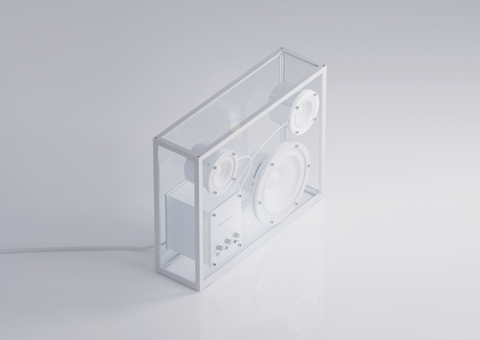 SPEAKER AUDIO TRANSPARENT WHITE