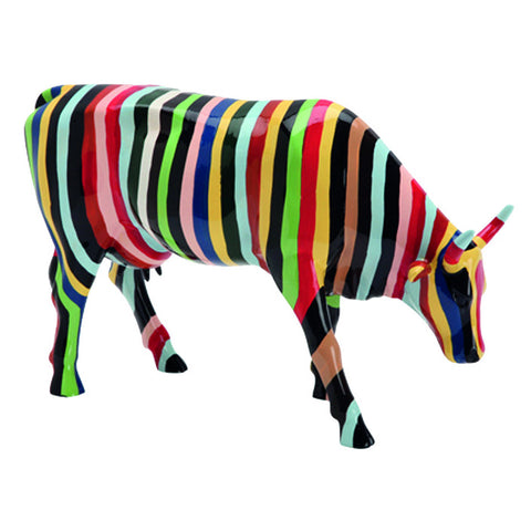 "COW PARADE LARGE H 170MM X 290MM STRIPED"