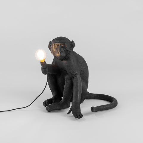 SELETTI LAMPADA IN RESINA MONKEY LAMP OUTDOOR Cm.34X30 H.32 - SEDUTA