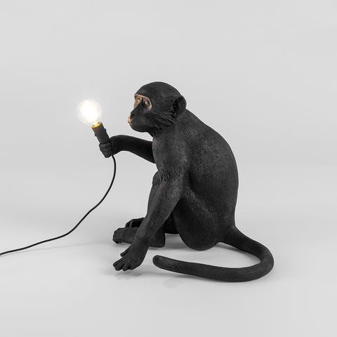 SELETTI LAMPADA IN RESINA MONKEY LAMP OUTDOOR Cm.34X30 H.32 - SEDUTA