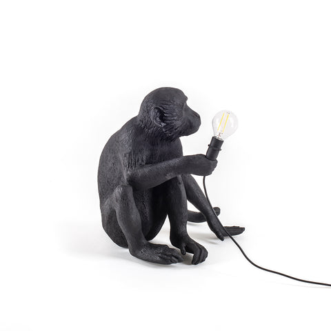 SELETTI LAMPADA IN RESINA MONKEY LAMP OUTDOOR Cm.34X30 H.32 - SEDUTA