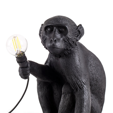 SELETTI LAMPADA IN RESINA MONKEY LAMP OUTDOOR Cm.34X30 H.32 - SEDUTA