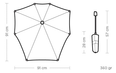 UMBRELLA WITHOUT AUTOMATIC PURE BLACK