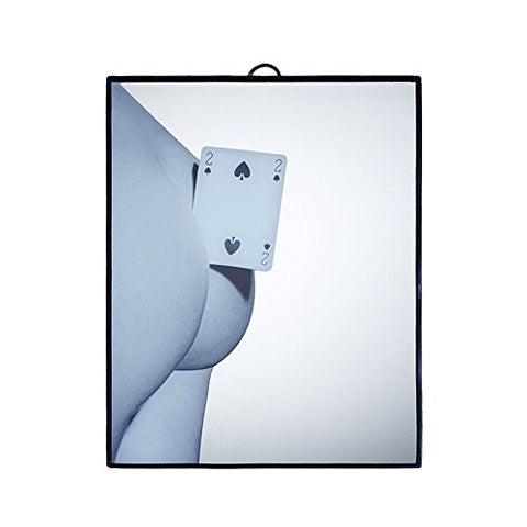 SPECCHIO TOILETPAPER CM.17,5X23 TWO OF SPADES 17101 SELETTI BLACK