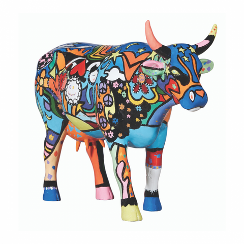"COW PARADE MOOSY SKY DIAMONDS ART 46786"