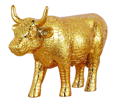 COW PARADE RESIN MIRA MOO GOLD ART 47783