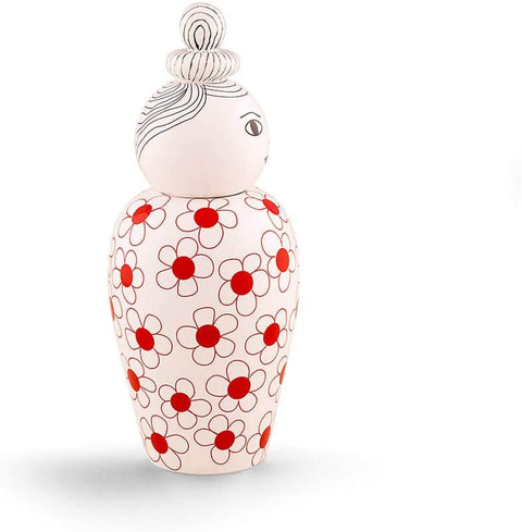 VASO IN DOLOMITE CON COPERCHIO LE CANOPIE PEPA 10530 SELETTI RED