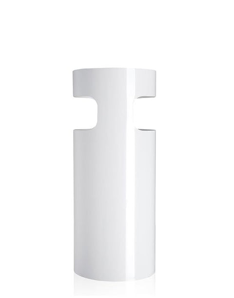 Kartell Schirmständer, weiß, Rohrform, Art. 07610/03