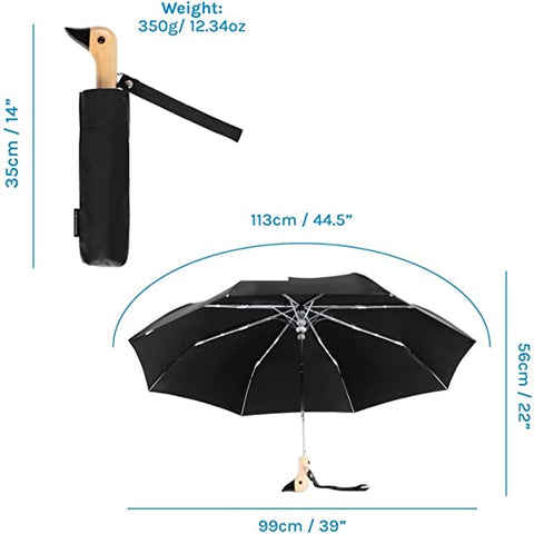 DUCK HEAD BLACK UMBRELLA