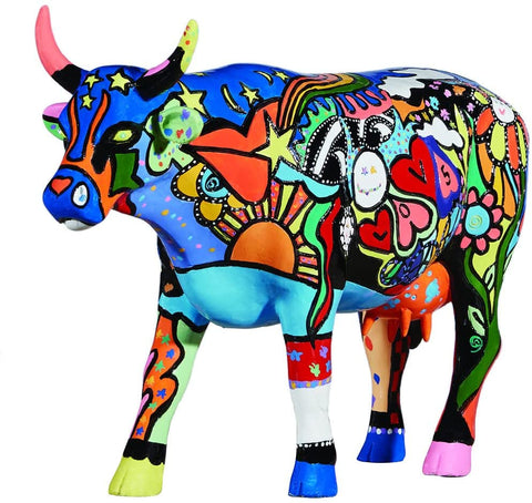 "COW PARADE MOOSY SKY DIAMONDS ART 46786"