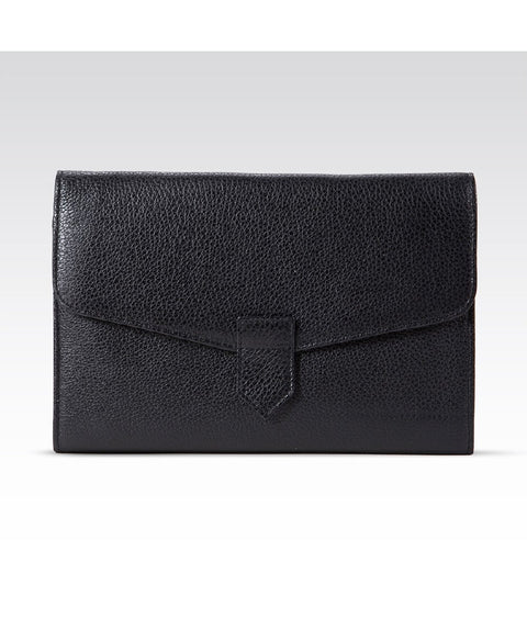 BUSTA IN PELLE DA VIAGGIO FABRIANO BLACK Fabriano