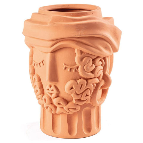 TERRAKOTTA-VASE SELETTI MAN 25X23 H33 ART 11506