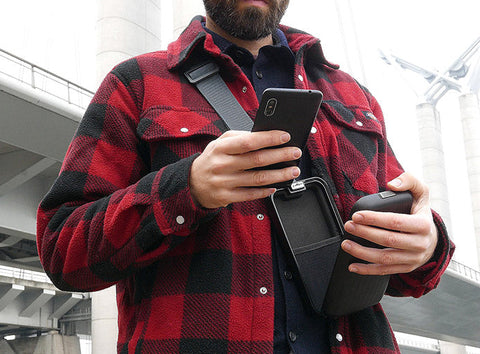 PHONE BAG & WALLET OGON DESIGN NAVY BLUE