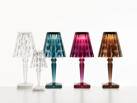 GROSSE BATTERIELAMPE BLAU AKKU 09475/AZ KARTELL BLAU