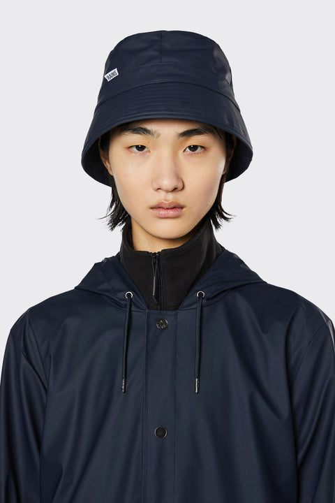 BUCKET HAT W2 "S/M" 20010 RAINS MARINEBLAU, BLAU